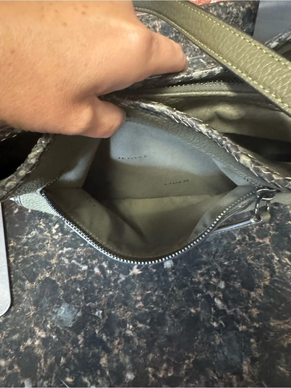 Coach Lori Shoulder Bag with Snakeskin Detail (Style C5266)